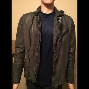 Like new AllSaints top quality M leather jacket
